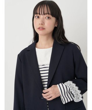 earth music&ecology シングルテーラードジャケット Navy