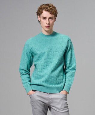 JOSEPH HOMME 新柄【イージーケア】 ヴィスコースリンクス　モックネックニット