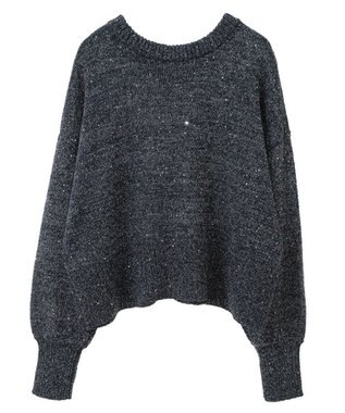 Green Parks ２ｗａｙ　スパンコールニットプルオーバー Navy