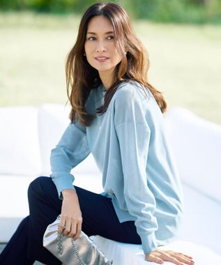 自由区 ファインゲージスパングルプルオーバー ニット