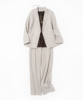 23区 【Oggi5月号掲載】ミスティサテン タンクトップ ダークブラウン系