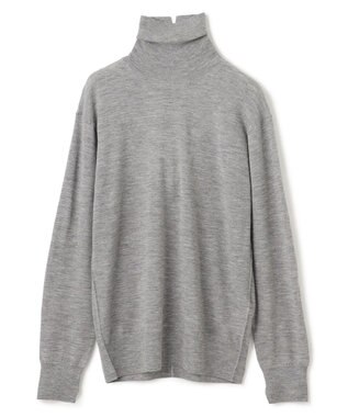 BEIGE， 【洗える】RICARD / カシミヤタートルニット Md Gray