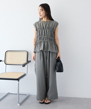 CRAFT STANDARD BOUTIQUE サッカーチェックブラウス Gray