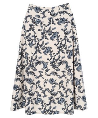 earth music&ecology バックレースアップスカート Ecru