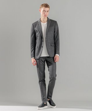 JOSEPH HOMME タックリップルジャージー　クルーネックカットソー ホワイト系