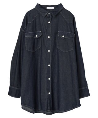 Green Parks ウエスタンＢｉｇデニムシャツ Dark Indigo