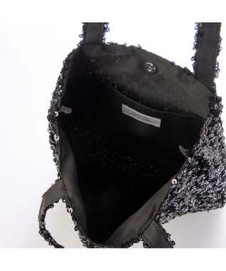 UNBILLION カシュカシュ cachecache / スパンコールトートバッグバッグ ブラック