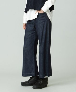 J.PRESS YORK STREET 【WOMEN】ソフトデニムパンツ ネイビー系