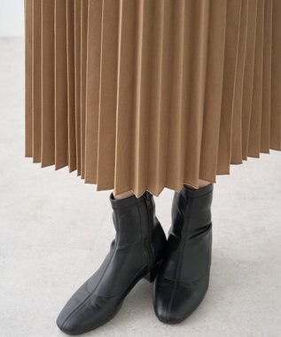 earth music&ecology プリーツミディスカート Beige