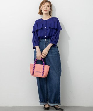 23区 NOMADIS JOY レザー ミニ トートバッグ ピンク系