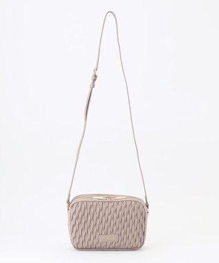 LA BAGAGERIE ランダムプリーツショルダーバッグ グレージュ