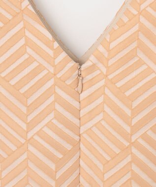 GRACE CONTINENTAL キカジャガードタックドレス ベージュ