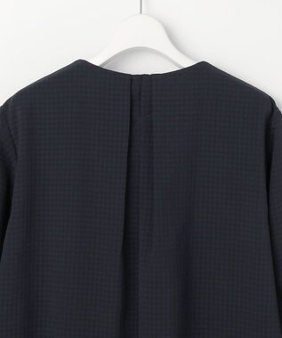 J.PRESS LADIES S シアーブロックチェック カットソー ネイビー系