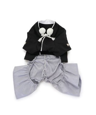 PET PARADISE ペットパラダイス 紋付袴 《シルバー》 中型犬 大型犬 黒