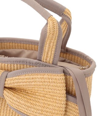 TOCCA BIG RIBBON SUMMER POCHETTE かごバッグ ベージュ系