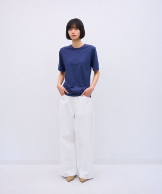 ATON SUVIN 60/2 | パーフェクトフィットTシャツ BLUE
