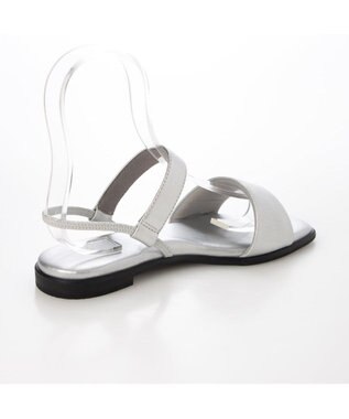 MODE ET JACOMO <MODE ET JACOMO>シンプルフラットストラップサンダル シルバー