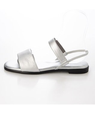 MODE ET JACOMO <MODE ET JACOMO>シンプルフラットストラップサンダル シルバー