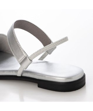 MODE ET JACOMO <MODE ET JACOMO>シンプルフラットストラップサンダル シルバー