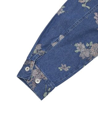 Green Parks ・SUGAR SPOON フラワーptオーバーGジャン Indigo
