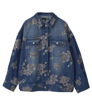 Green Parks ・SUGAR SPOON フラワーptオーバーGジャン Indigo