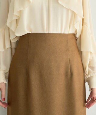 YECCA VECCA シャイニーロングスカート Mocha