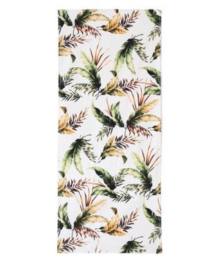 San-ai Resort（三愛水着楽園） Tropical Leaf　フェイスタオル【San-ai Resort（サンアイリゾート）】 ホワイト