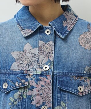 Green Parks ・SUGAR SPOON フラワーptオーバーGジャン Indigo