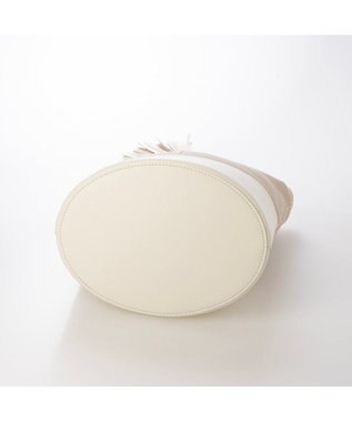 UNBILLION カシュカシュ cachecache / タッセル付きバケツ2wayバッグ アイボリー