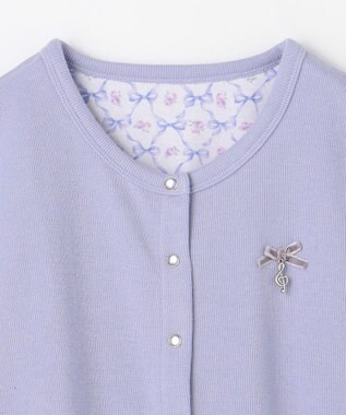 ANY KIDS まいにちスナップカーディガン ラベンダー