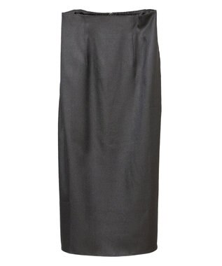 YECCA VECCA シャイニーロングスカート Mocha