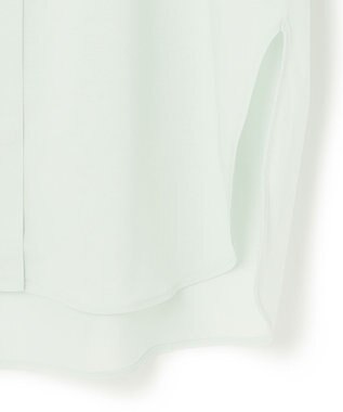 ICB 【WEB限定・洗える】ライクアウーブン バンドカラーカットソー ライトグリーン系