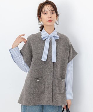 組曲 【WEB限定】プレーティングニットアウタージレ