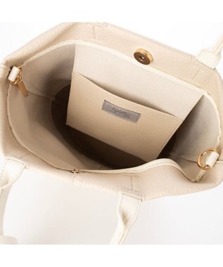 UNBILLION カシュカシュ cachecache / タッセル付きバケツ2wayバッグ アイボリー