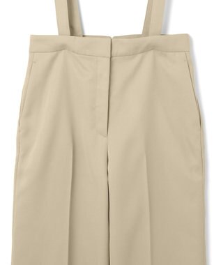 ICB L 【CLASSY.1月号掲載・2WAY・洗える】 クリアサテン ワイドストレートパンツ ベージュ系