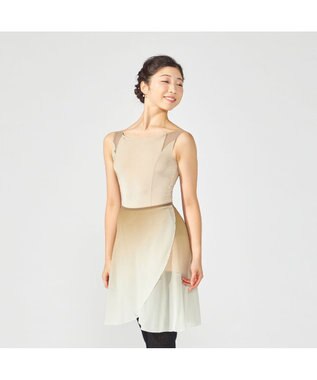 Chacott 【Nela ライン】ノースリーブレオタード ベージュ