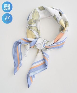 earth music&ecology UV対策フルーツ柄スカーフ