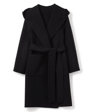 JOSEPH ダブルフェイスカラーブロック　ラップコート Black/grey