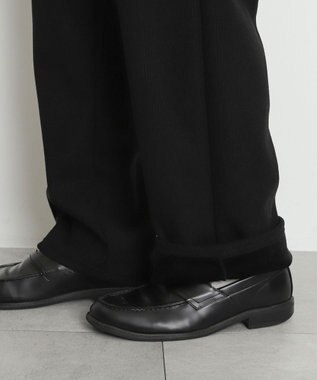 WEGO 【暖パンツ/SMLサイズ展開】裏ベロアシェフパンツ ブラック