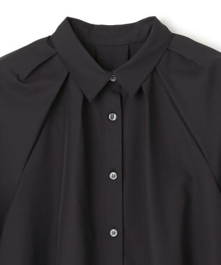 UNFILO L ランタンスリーブ ブラウス ブラック