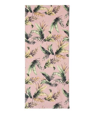San-ai Resort（三愛水着楽園） Tropical Leaf　フェイスタオル【San-ai Resort（サンアイリゾート）】 ピンク