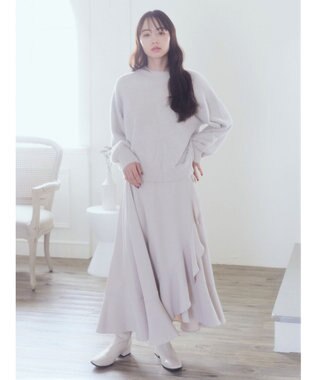 earth music&ecology ミニシャギープルオーバー Ivory