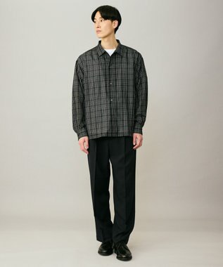 UNFILO MENS ウーリーノ 2タックスラックス ネイビー