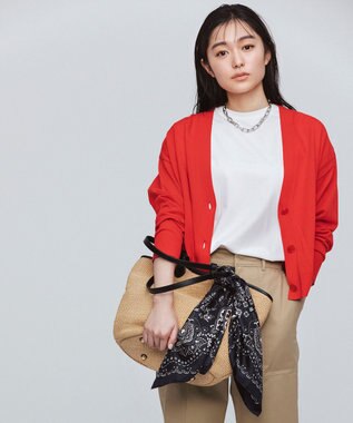 UNFILO 【Oggi 6月号掲載】BEAUTY FORM フレンチスリーブTシャツ ホワイト