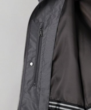 GOTAIRIKU ダウンライナー装着可【仕事で着用可】メランジシャンブレー スプリングブルゾン(26年モデル) ライトグレー系