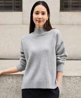 ウールカシミヤブレンドスパンコールハイネック ニット