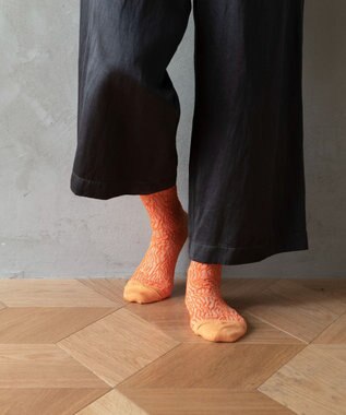 TRICOTE BUMPY GRAIN SOCKS／バンピーグレインソックス 65ORANGE
