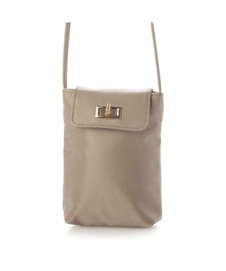 UNBILLION VERYコラボ ペルケ perche / 牛革フラップナイロンショルダーバッグ