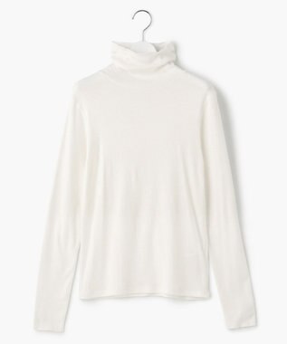 23区 【SLOW/一部店舗限定】フラッフィコットン タートルネックカットソー ホワイト系