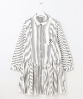 Feroux 【2WAY】リボンタイシャツ ワンピース ホワイト系1